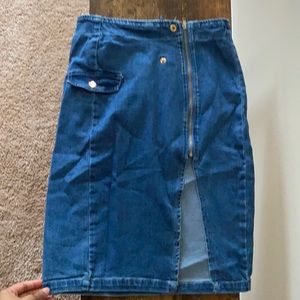 Mebon Jean Pencil Skirt